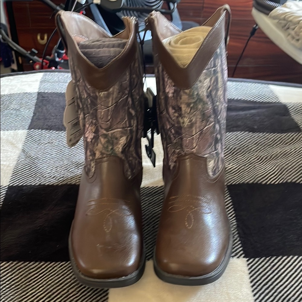 Wonder Nation Brown Cowboy Boots Classic Western Style
